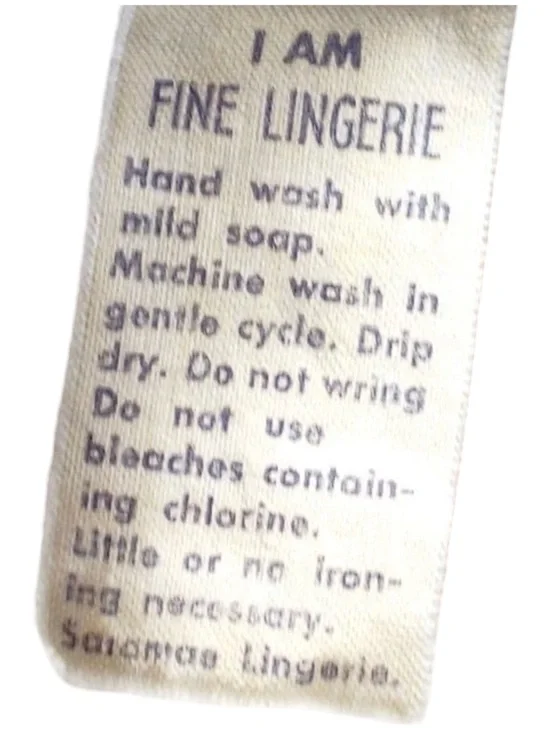 Vintage Ivory Lace Nightgown Plunge Bridal Boudoir ILGWU Union Made M - Picture 11 of 13